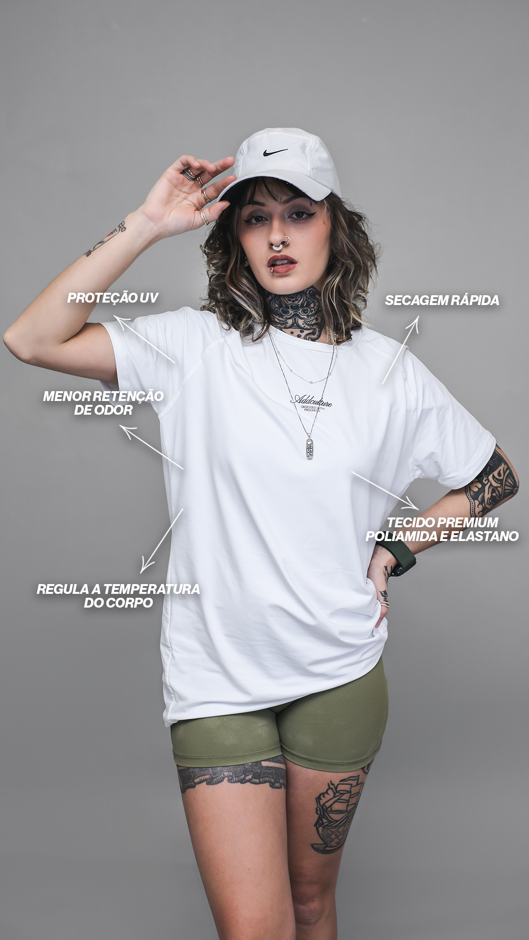 CAMISETA ARMOR PERFORMANCE BRANCA